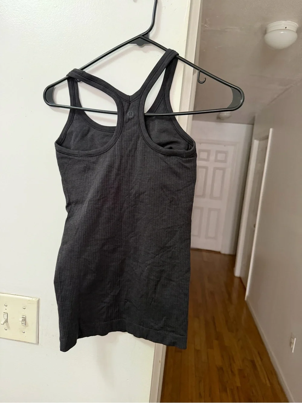 lululemon athletica Black Ribbed Racerback Tank - Picture 1 of 4